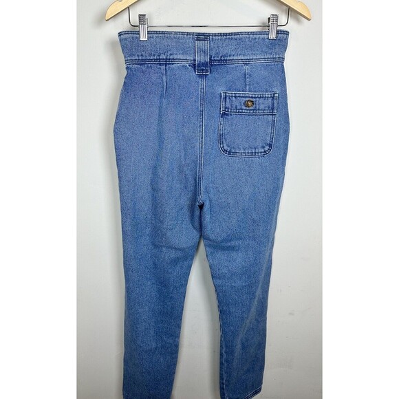 SEZANE Leandro Trouser Jeans Size 36 (US 4) denim Paperbag Pants NO BELT - Picture 5 of 8